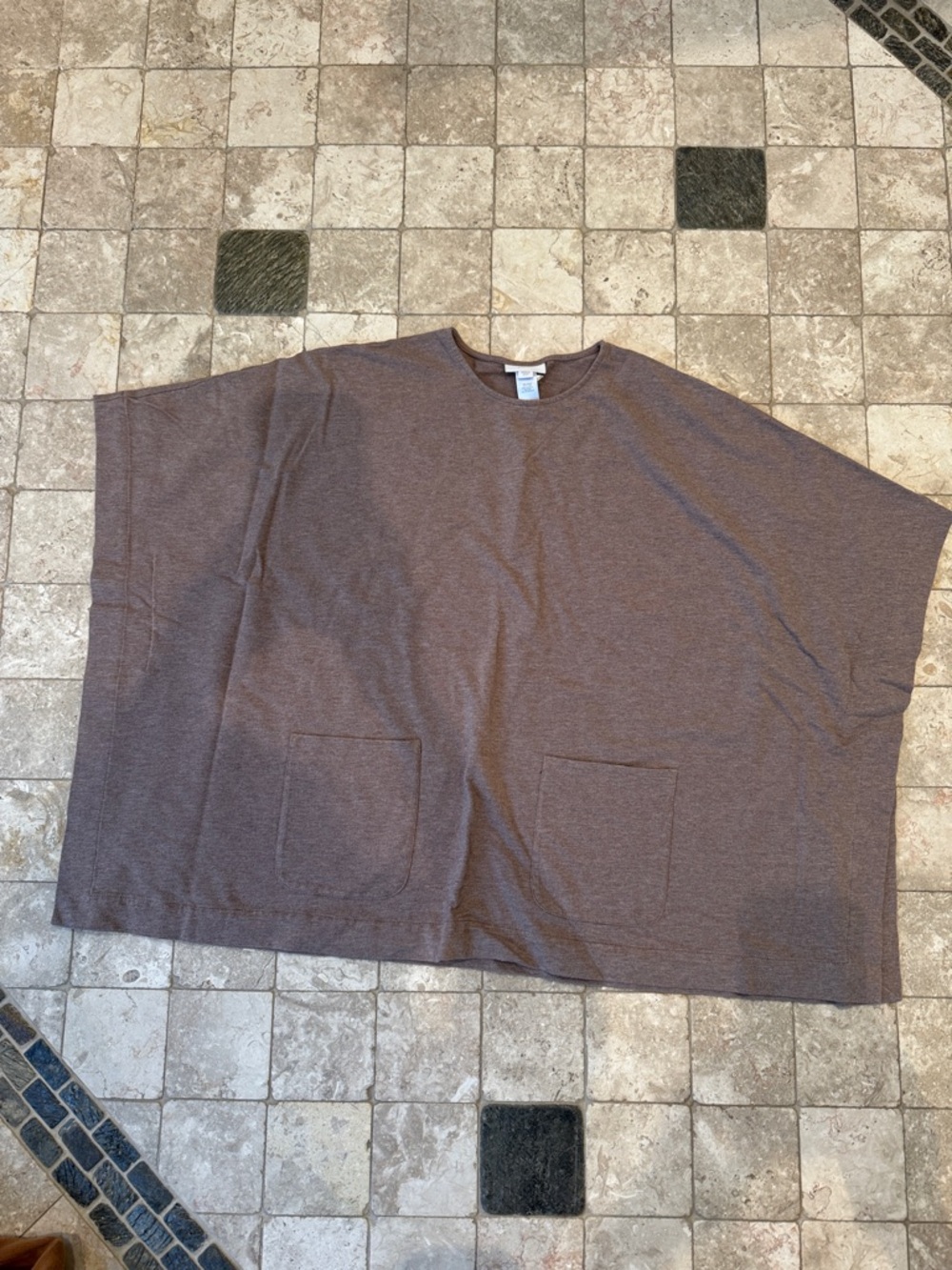 J. Jill relaxed boxy top in heathered brown